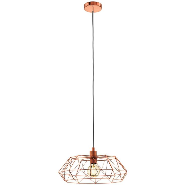 Riippuvalaisin Eglo Vintage Carlton 2, Ø45,5cm, kupari