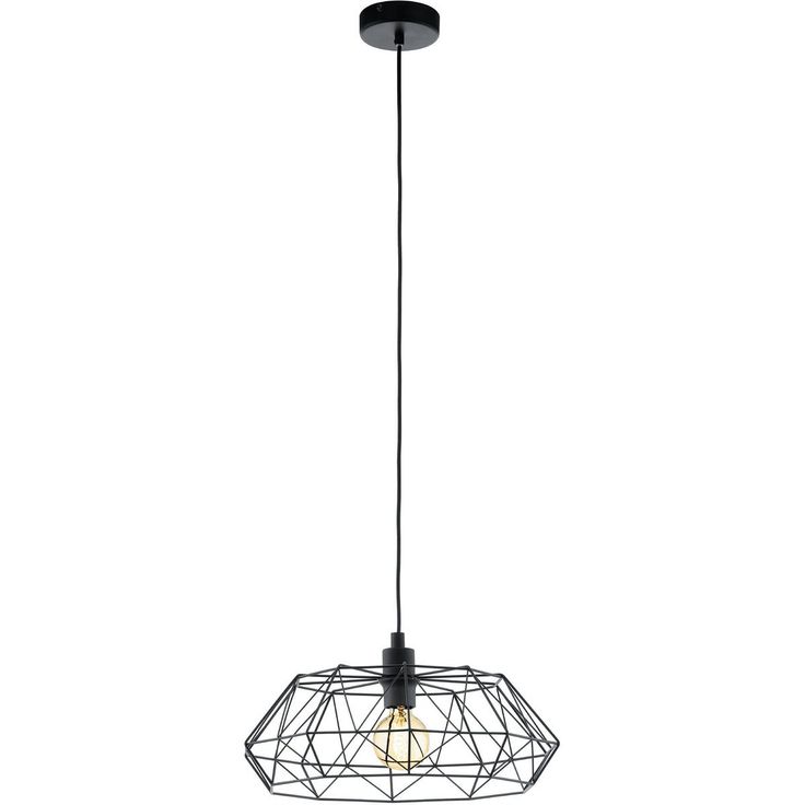 Riippuvalaisin Eglo Vintage Carlton 2 Ø45,5cm E27 musta