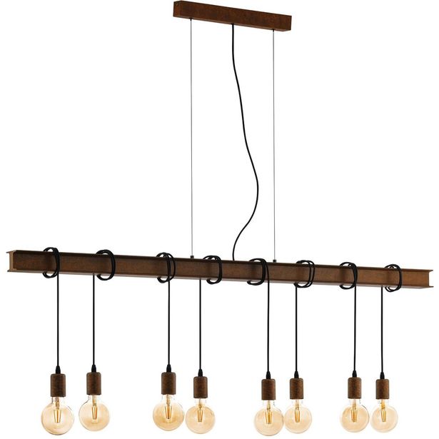 Riippuvalaisin Eglo Vintage Townshend 4 150cm antiikinruskea