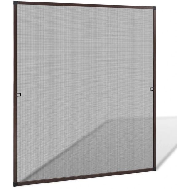 Ruskea hyönteisverkko ikkunaan 130 x 150 cm_1