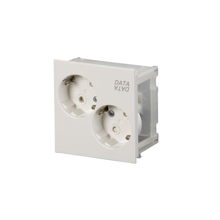 Kanavapistorasia ABB ProDuct - 2S/16A/IP20 UPJ valkoinen "Data&quot