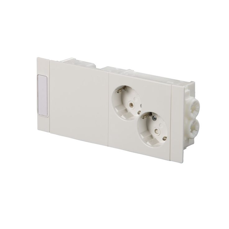 Kanavapistorasia ABB ProDuct - 2S/16A/IP20 Kytk. valkoinen