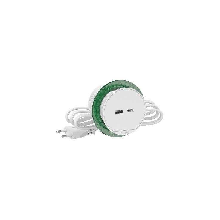 USB-Pistorasiayksikkö XS USB-A ja -C Schneider Electric Unica System+