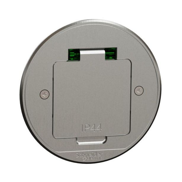 Lattiapistorasia Schneider electric Unica System+ XS, metalli, pyöreä