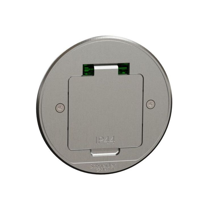 Lattiapistorasia Schneider electric Unica System+ XS, metalli, pyöreä
