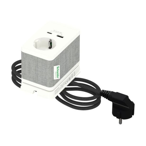 Pistorasiayksikkö Schneider electric Unica System+, pöytäyksikkö, S Schuko+USB-A/C