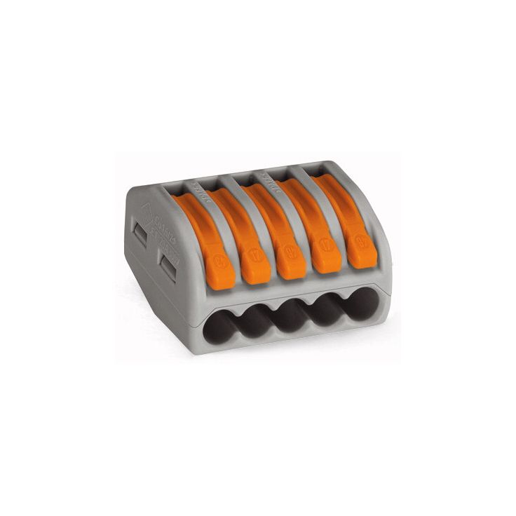 Vipurasialiitin Wago 222-415, 5-osainen, 0,08-4mm², 40kpl