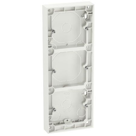 Pinta-asennuskehys ELKO Plus, 3-os 20mm, valkoinen