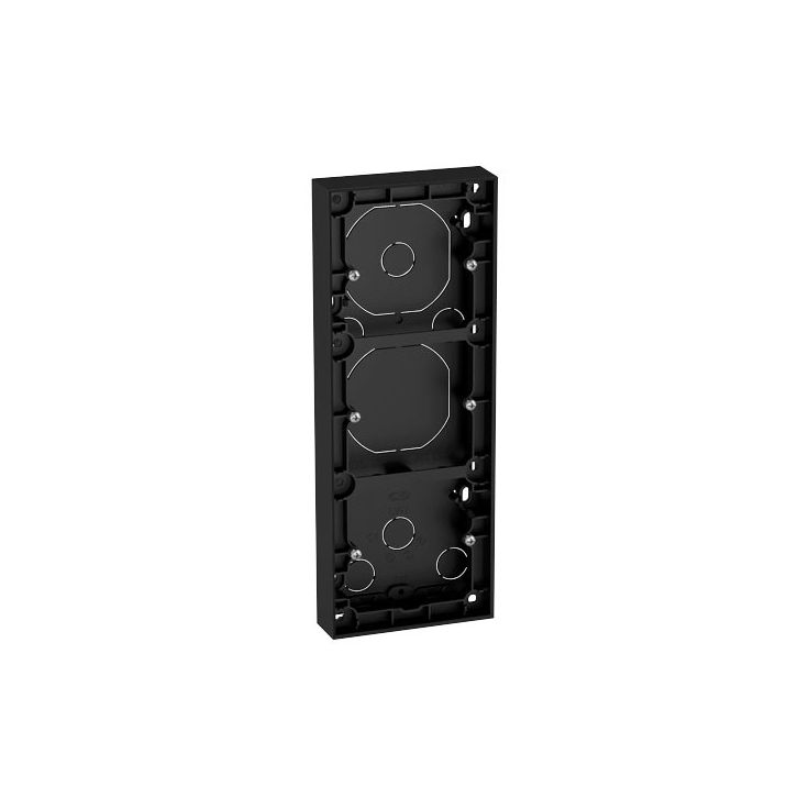 Pinta-asennuskehys ELKO Plus, 3-os 20mm, musta