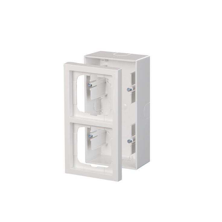 Pintakotelo ABB Impressivo - 2OS/IP20 54/80mm valkoinen