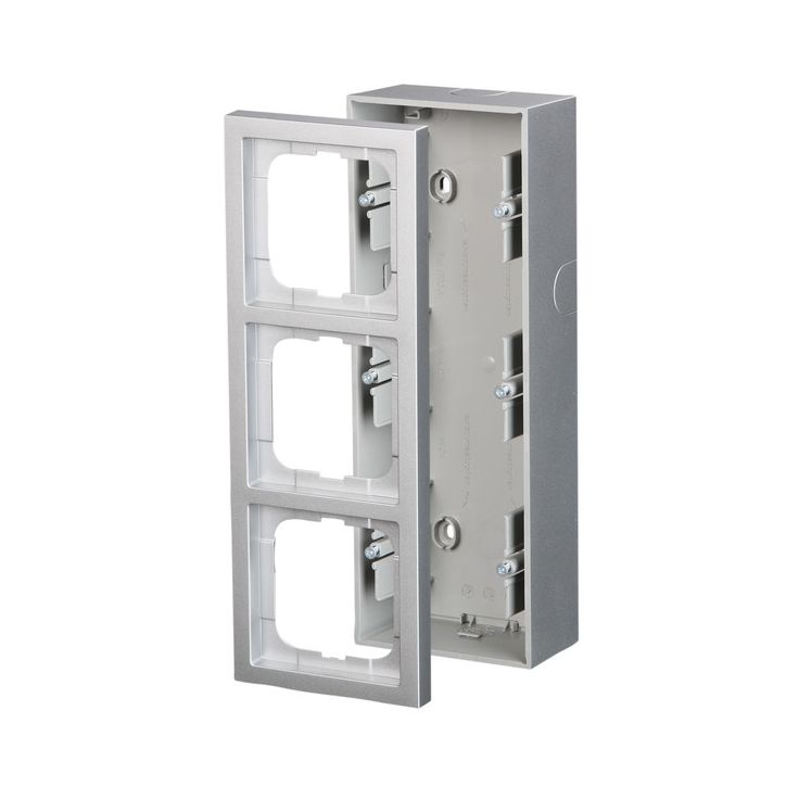 Pintakotelo ABB Impressivo - 3OS/IP20 54/80mm alumiini