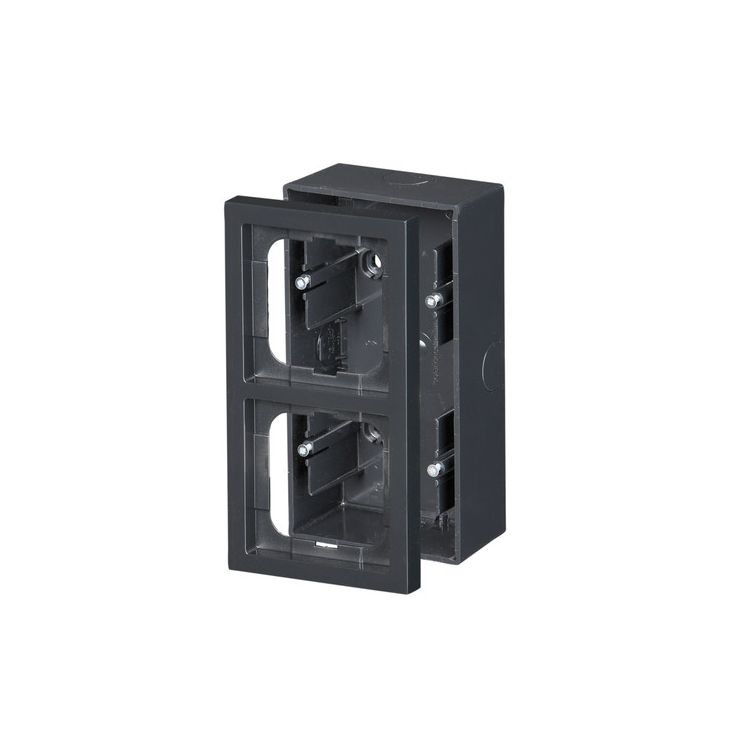 Pintakotelo ABB Impressivo - 2OS/IP20 54/80mm antrasiitti