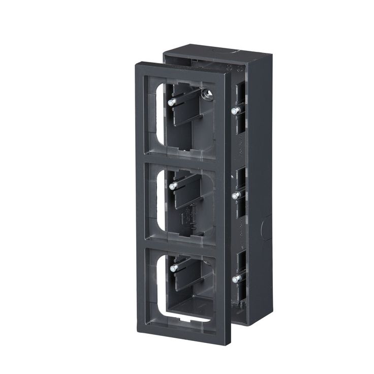 Pintakotelo ABB Impressivo - 3OS/IP20 54/80mm antrasiitti