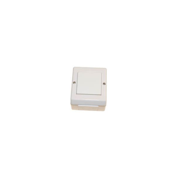 Kytkin 1/16A/250V/IP55 imp PA R 2X valkoinen