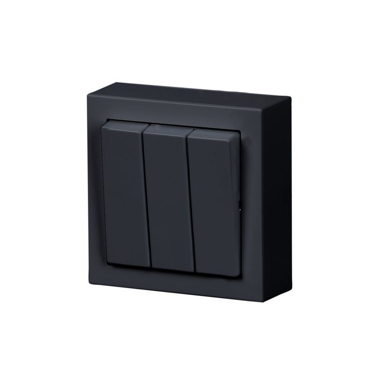 Kytkin ABB Impressivo - 1+1+1/16AX/250V/IP21 PPJ2X antrasiitti