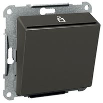Korttikytkin Exxact 2-napainen LED-merkkivalolla UPR antrasiitti