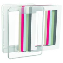 Peitelevy 1-osainen valkoinen 2-os pistorasiaan ExxactDesign