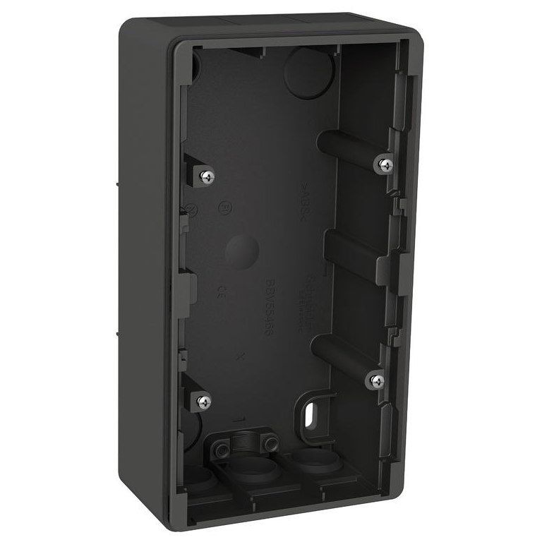 Pintakojerasia 2-osainen IP44 38 mm antrasiitti Exxact
