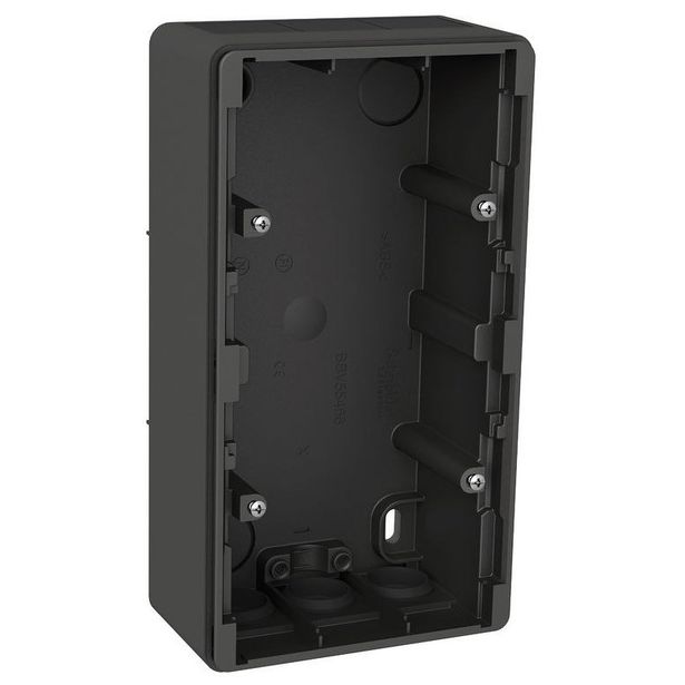 Pintakojerasia 2-osainen IP44 38 mm antrasiitti Exxact