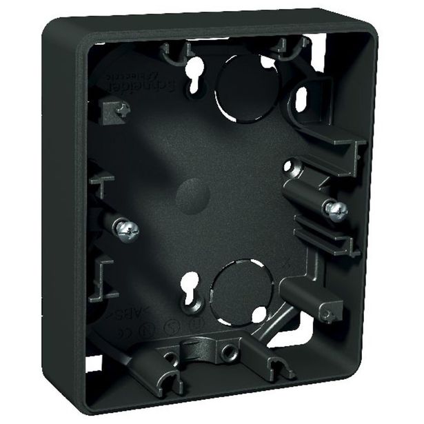 Pintakojerasia 2-osainen IP21 22 mm antrasiitti Exxact