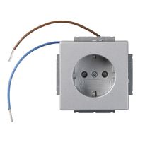 Pistorasia ABB Impressivo - 1S/16A/IP20 UKJ 0X led alumiini