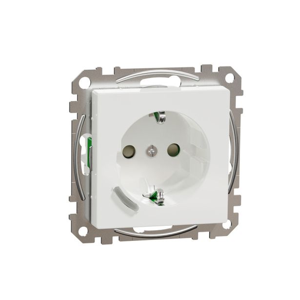 Älypistorasia Schneider Electric Wiser Exxact, 1-osainen, UPJ Zigbee, valkoinen 