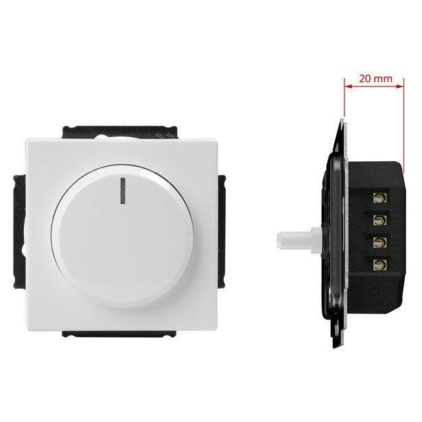 Valonsäädin ABB Impressivo, 2-400W/VA UPK, valkoinen