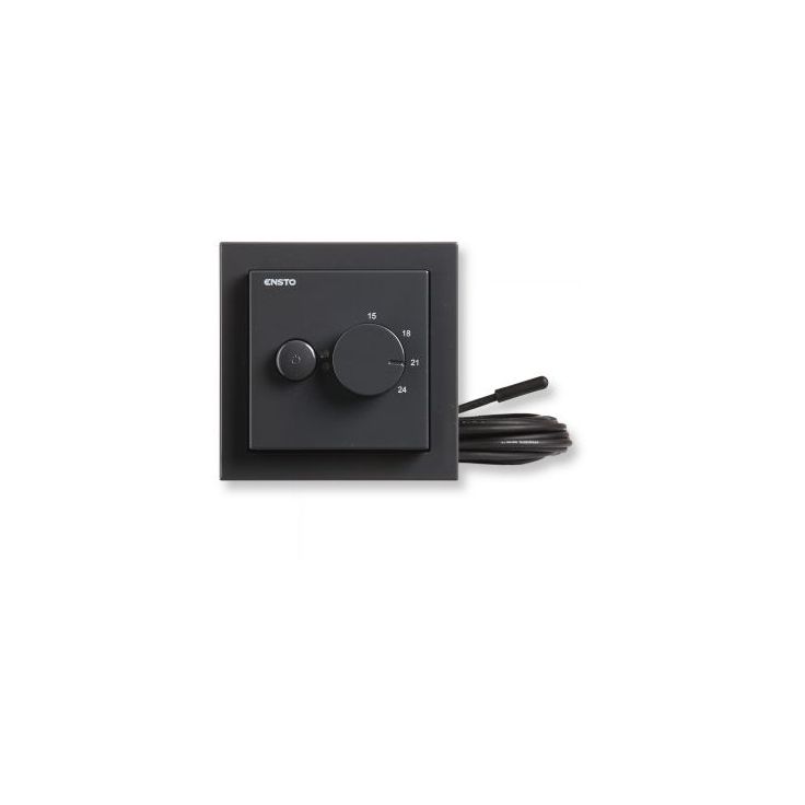 Yhdistelmätermostaatti Ensto ECO16BT-IM-081, 16A, IP30 U, antrasiitti