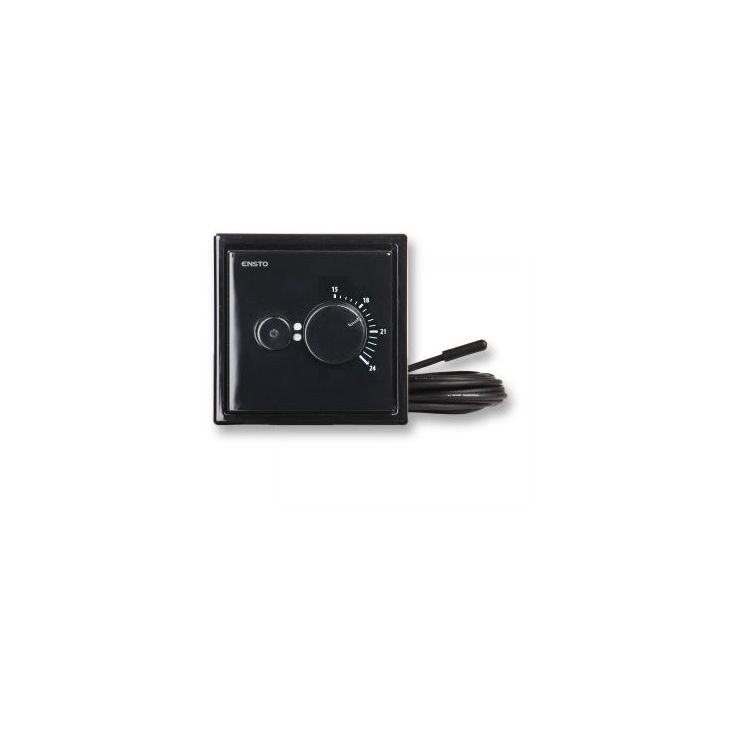 Yhdistelmätermostaatti Ensto ECO16BT-IN-SW, 16A, IP30 U, musta