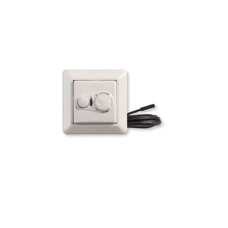 Yhdistelmätermostaatti Ensto ECO16BT-E, 16A, IP30 U, valkoinen