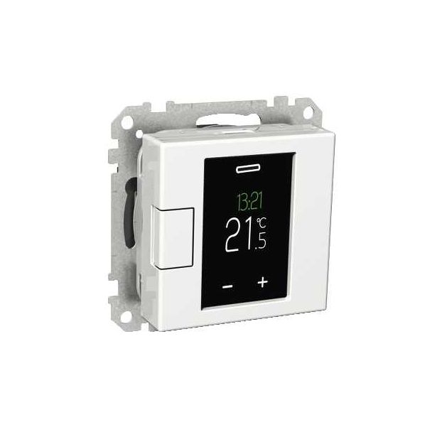 Termostaatti Schneider Electric WTH16 16A USE IP20 VAL,  viikko-ohjelmoitava, valkoinen, Exxact