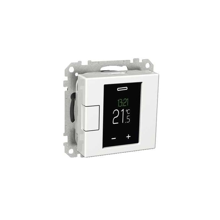 Termostaatti Schneider Electric WTH16 16A USE IP20 VAL,  viikko-ohjelmoitava, valkoinen, Exxact