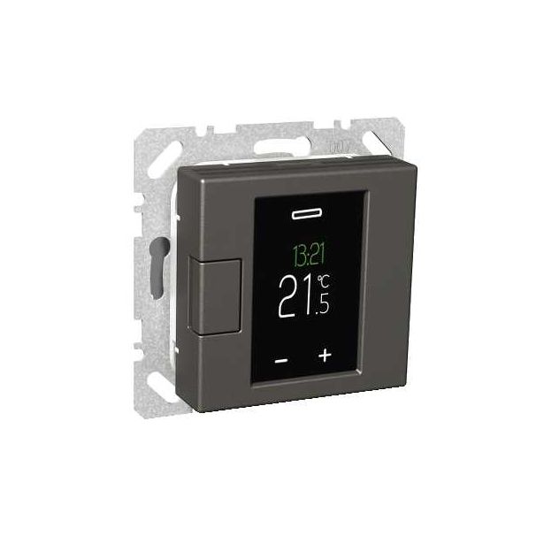 Termostaatti Schneider Electric WTH16 16A USE IP20 VAL, viikko-ohjelmoitava, antrasiitti, Exxact