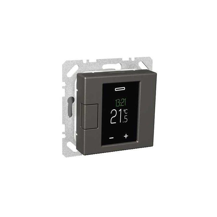 Termostaatti Schneider Electric WTH16 16A USE IP20 VAL, viikko-ohjelmoitava, antrasiitti, Exxact