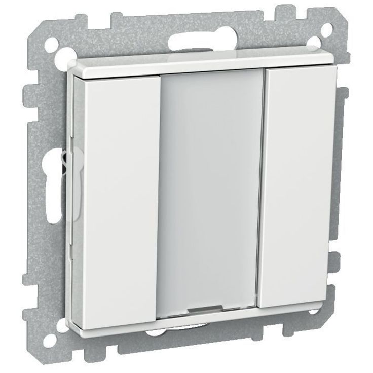 Painike KNX 2-osainen P 2 T USE UK valkoinen ExxactPrimo