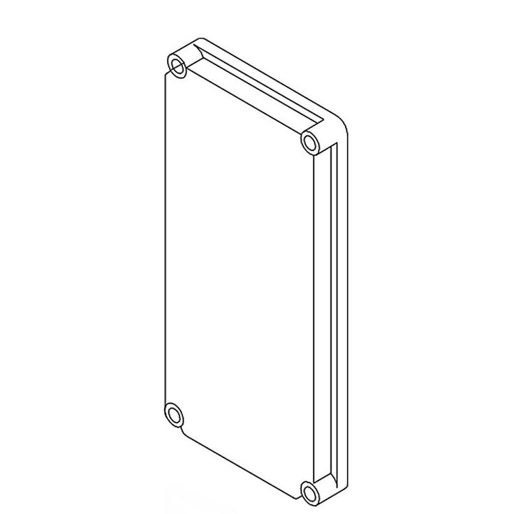 Kansi harmaa EKM 30G  380X190X30
