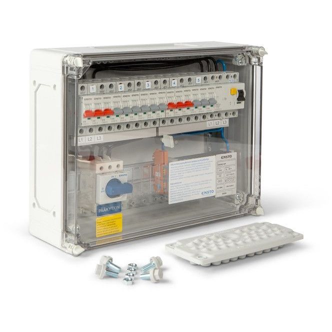 Ryhmäkeskus johd.suojak. IP54 EVS 163.15P