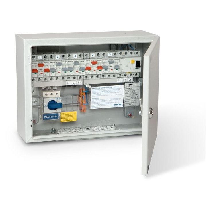 Ryhmäkeskus teräsko.50A,400V,IP34 EVS 163.15T