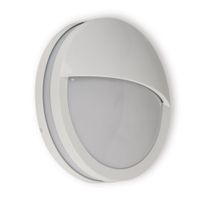 Seinävalaisin Ensto Lumia, AVN260L, 60W, Ø260x95mm, luomella, E27, IP54, valkoinen
