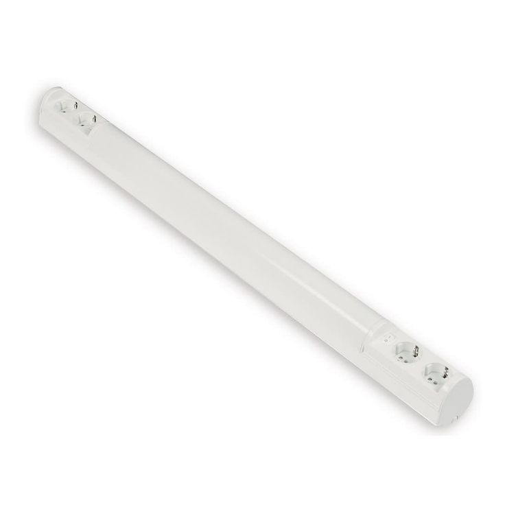 LED-työpistevalaisin Ensto Ali, AL13418LED/DW, 9W/8DW, 907mm, 2x2-osainen pistorasia + kytkin, valkoinen