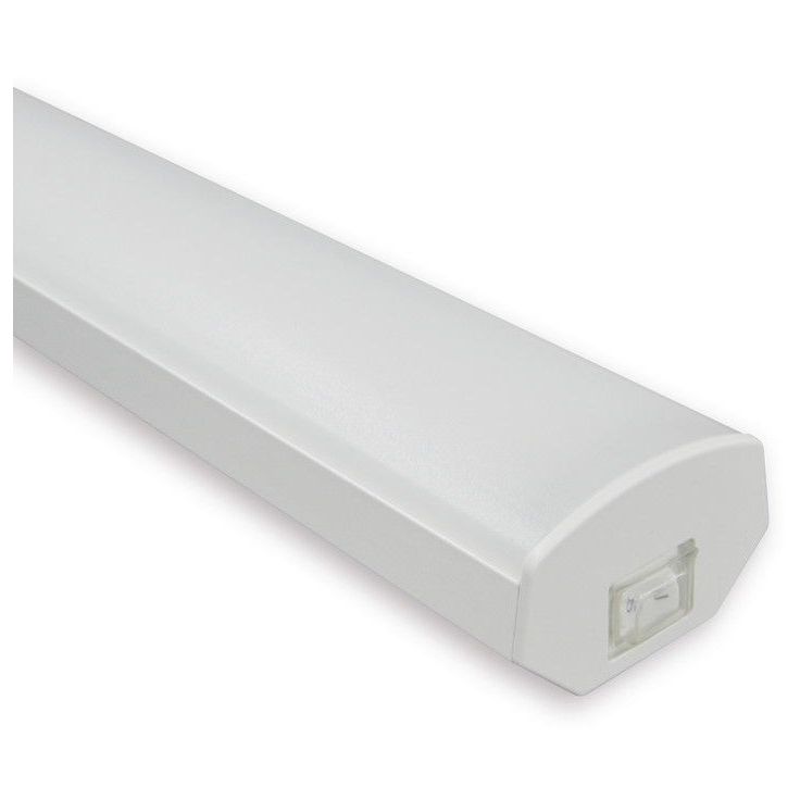 LED-työpistevalaisin Ensto Ami AL121L420, 9W/830/840, 420mm, kytkimellä, valkoinen
