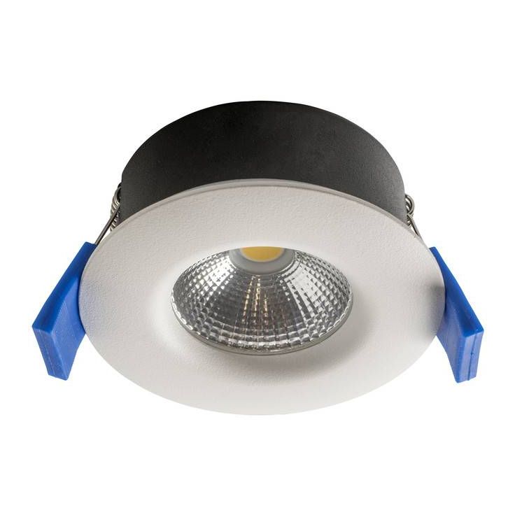 LED-alasvalo Airam Compact, Ø80x38mm, IP65, 5W/840, himmennettävä, valkoinen