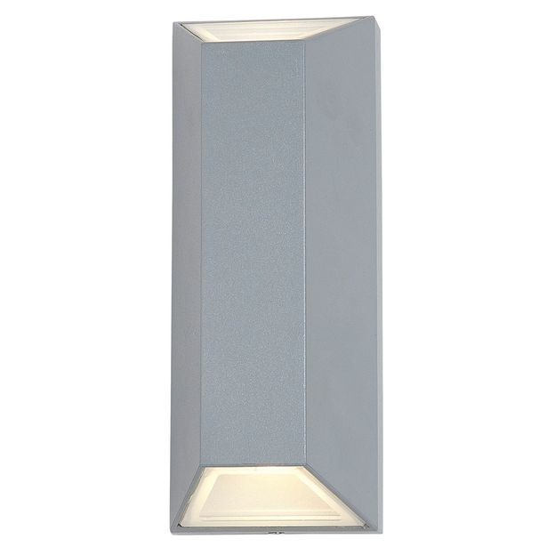 Seinävalaisin Sala IP44 90x90x220mm, ylös/alas, harmaa