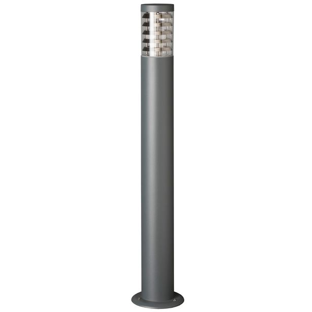 Pollarivalaisin Airam Park P, max 60W, E27, Ø100x920mm, IP44, harmaa/kirkas