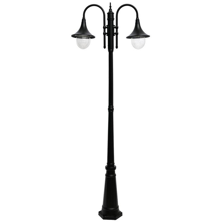 Pylväsvalaisin Kartano PKT-2U 2200 mm 2-osainen musta