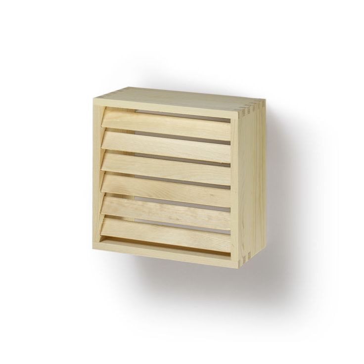 Häikäisysuoja Ensto - Saunavalaisimelle AVH11, 250x250x135mm, mänty