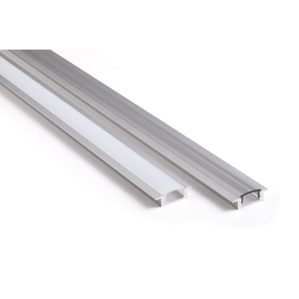 Asennusprofiili Airam Slimline 7 R Apus II LED-nauhalle, uppoasennus, opaali, 2m