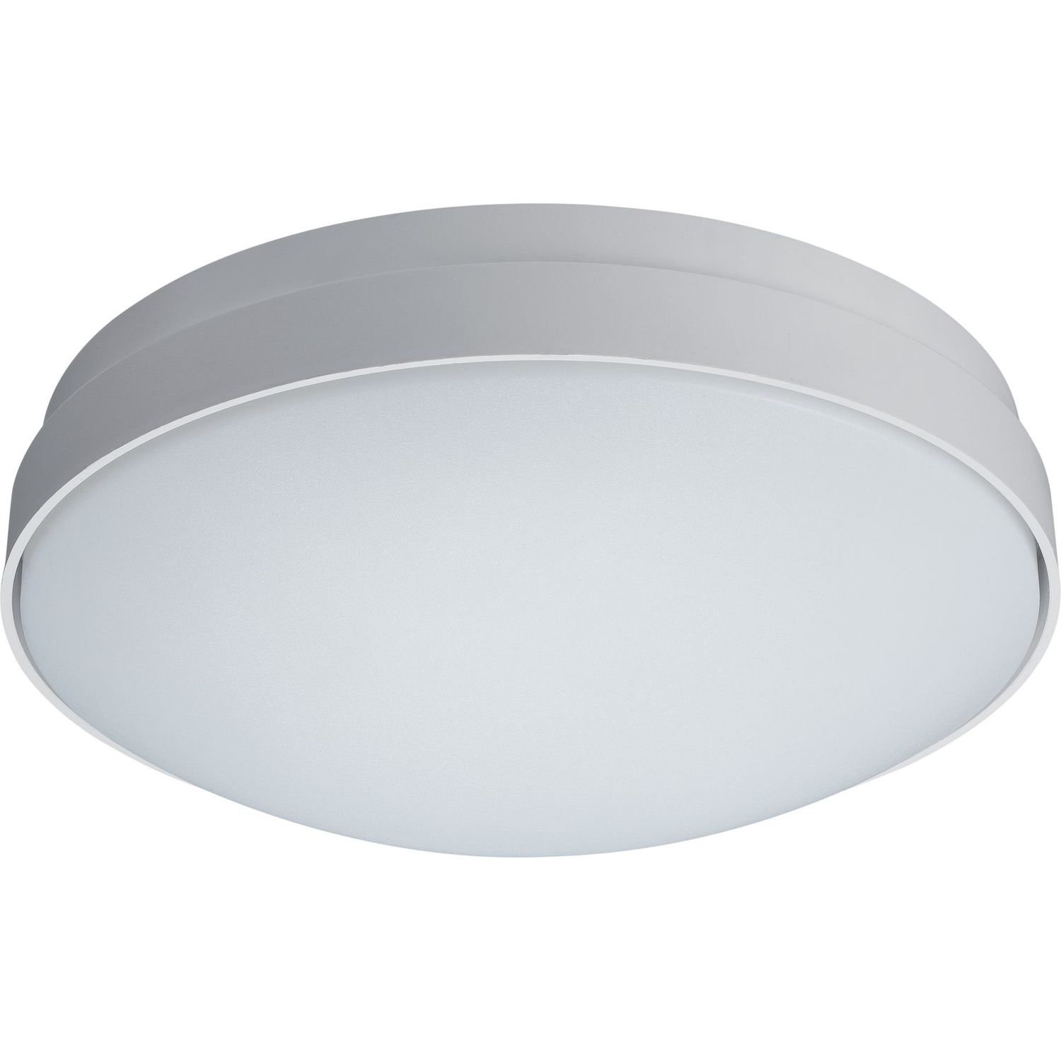 LED-yleisvalaisin Lumiance Giotto, ø335mm, pinta-asennettava, 23W, 3000K, IP44, valkoinen