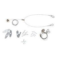 Vaijeriripustussarja Airam Plata Valaisimille, 4kpl, 3m