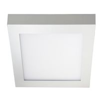 LED-yleisvalaisin Airam Kubo II 225, 15W/830, 225x225x42mm, himmennettävä, IP20, valkoinen/opaali